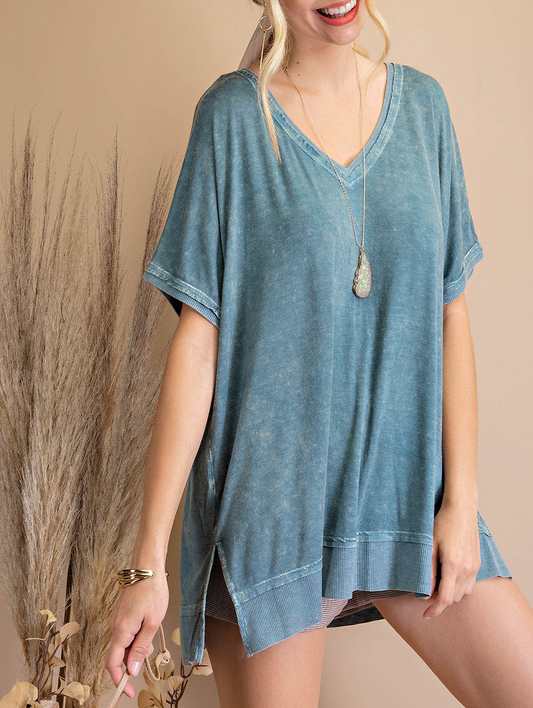 Feeling Just Right Ribbed Tee (sale)