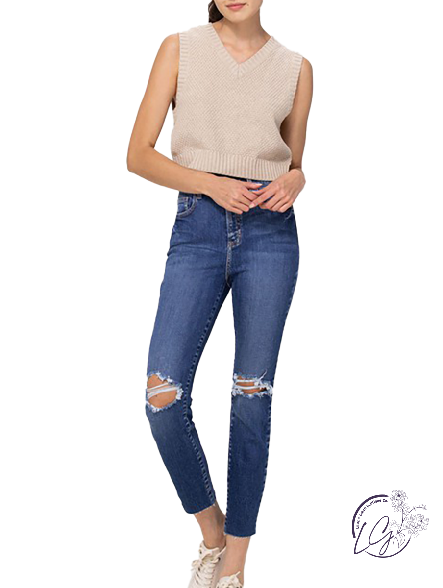 Alexandra High-Rise Mom Skinny by Cello Jeans