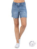 Matilda High Waist Embroidered Pocket Cutoffs By Judy Blue