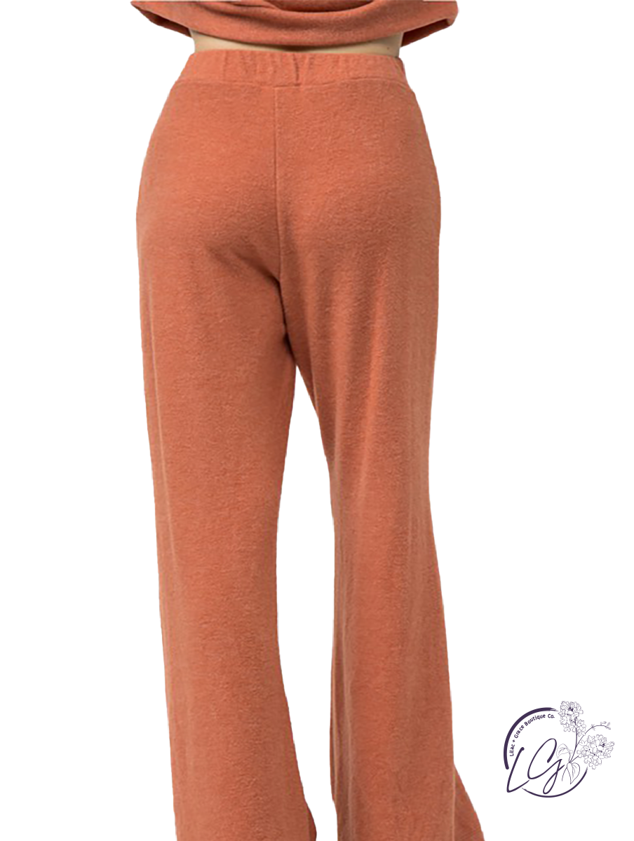 Getting Cozy Lounge Flare Pants