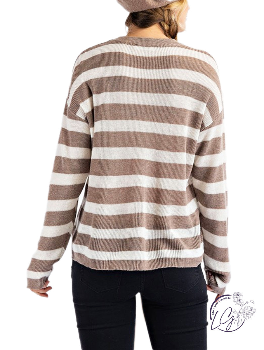 Catching Rainbows Stripe Knitted Sweater