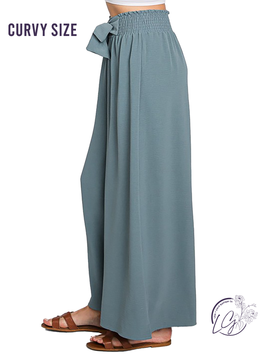 Curvy Center of the Room Wide Leg Maxi Pants