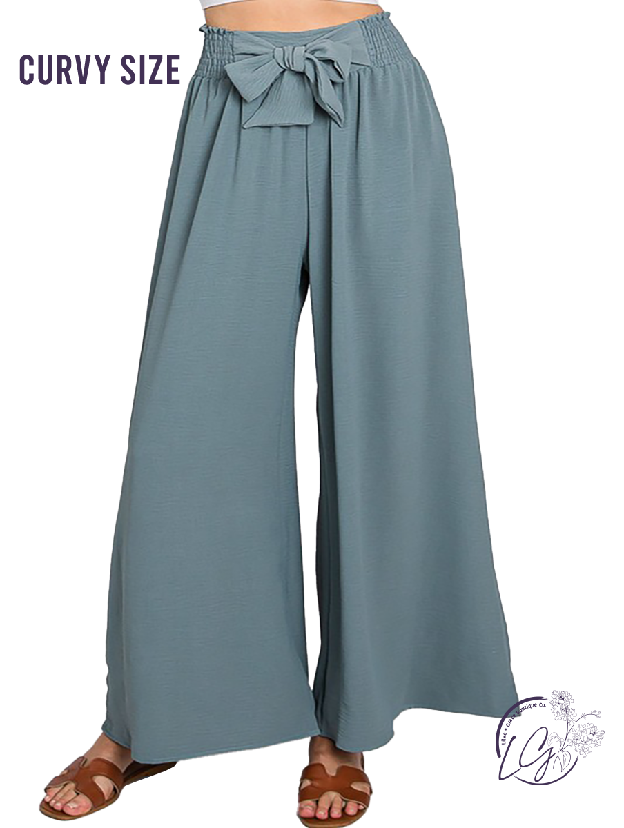 Curvy Center of the Room Wide Leg Maxi Pants