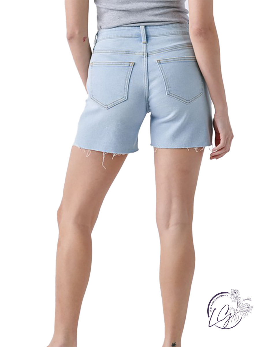 Juliette High Rise Button Fly Shorts by Cello Jeans