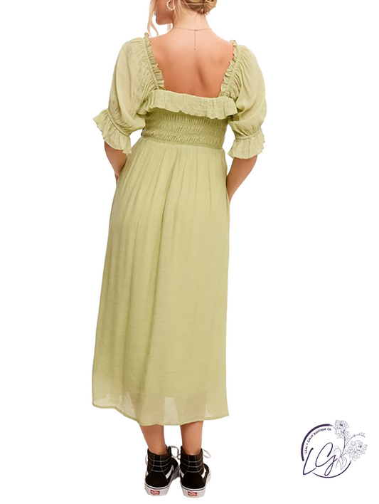 Easy to Wear Ruffle Maxi Dress