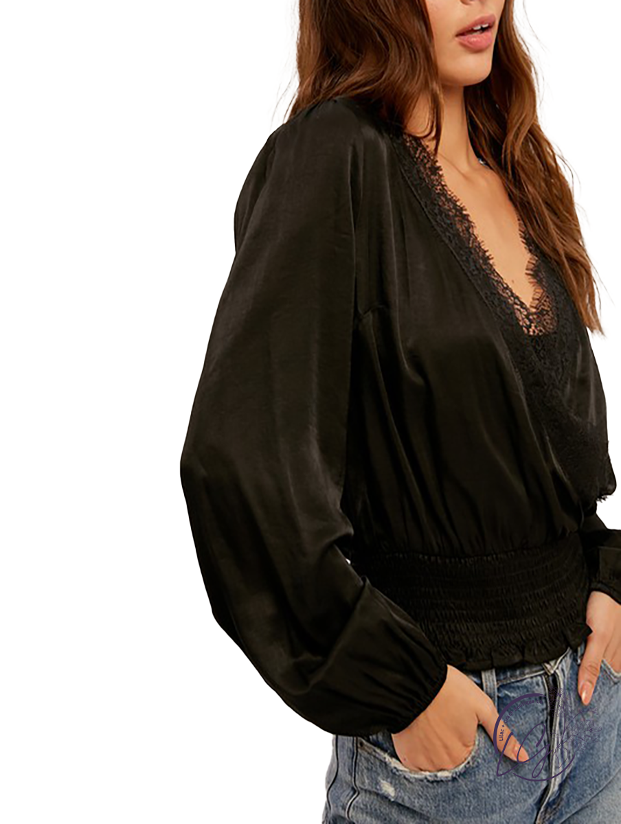 Coming Around Surplice Blouse