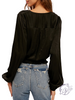 Coming Around Surplice Blouse