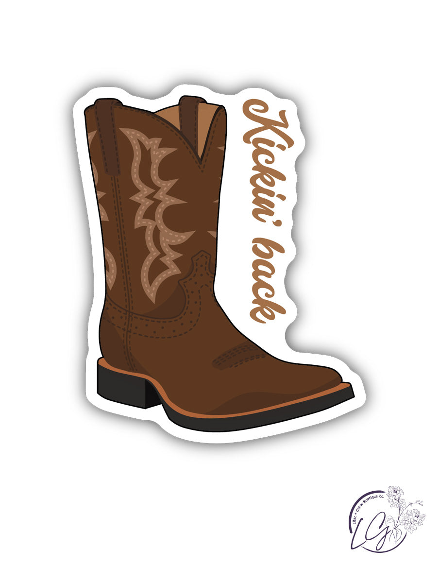 Kickin Boot Sticker