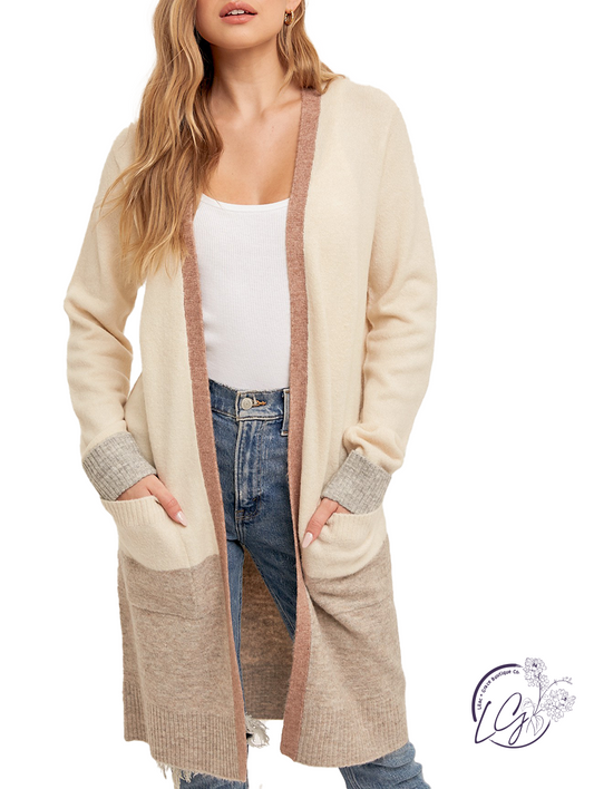 Double The Color Soft Cardigan