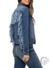 Maude Fringe Denim Jacket by Judy Blue