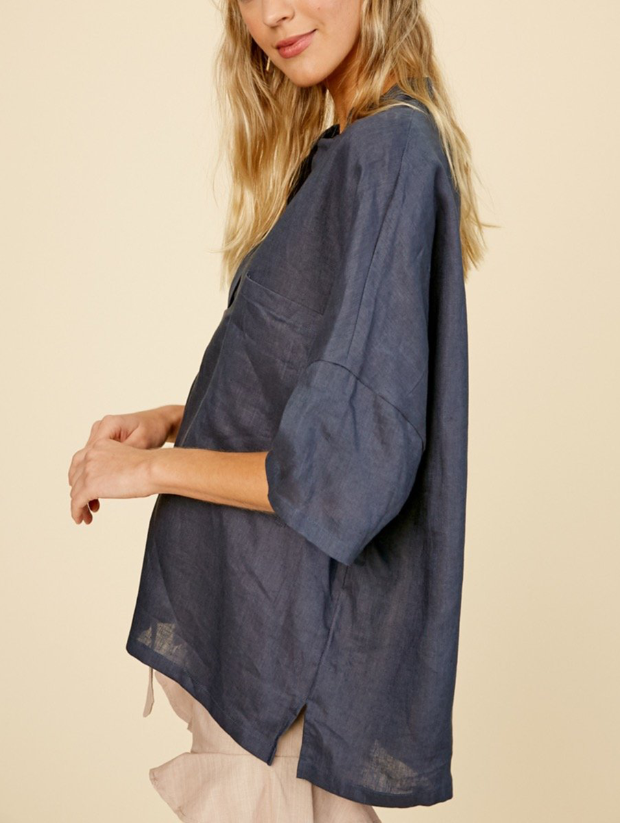 It's Simple Linen Top