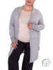 Curvy Hooded Cardigan with Pockets