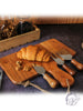 Acacia Wood Cheese Board w/ Knife Set