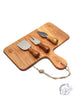 Acacia Wood Cheese Board w/ Knife Set