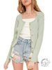 Happy Thoughts Ribbed Short Cardigan