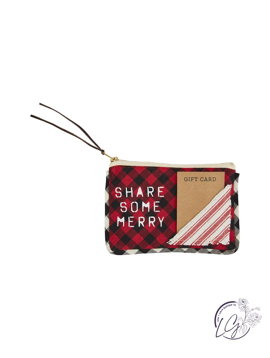 Gift Card Pouch- Christmas