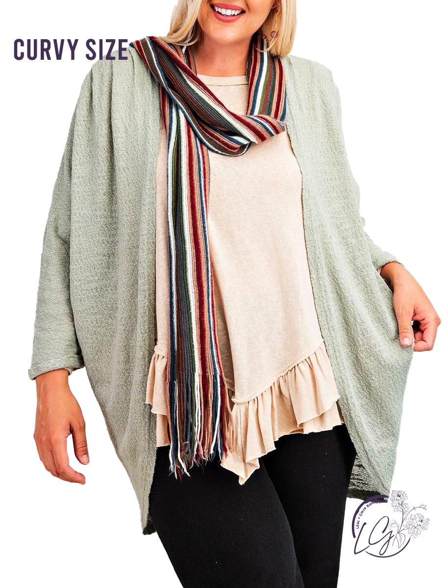 Curvy Unwritten Love Cardigan