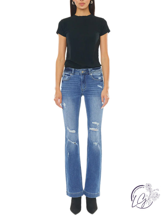 Fiona Mid-Rise Bootcut Jean by KanCan