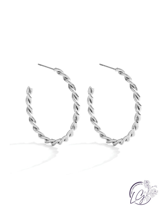 Twisted Hoop Earrings