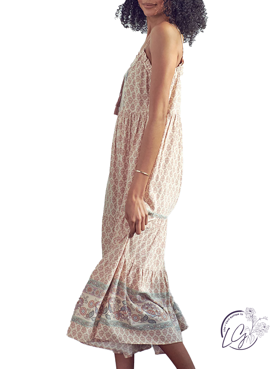 You and Me Printed Maxi Dress