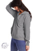 Signature Zip-Up Sweatshirt in Heather Grey