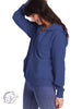 Curvy Signature Zip-Up Sweatshirt in Heather Royal