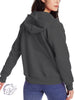 Signature Zip-Up Sweatshirt in Heather Charcoal