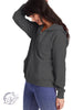 Signature Zip-Up Sweatshirt in Heather Charcoal