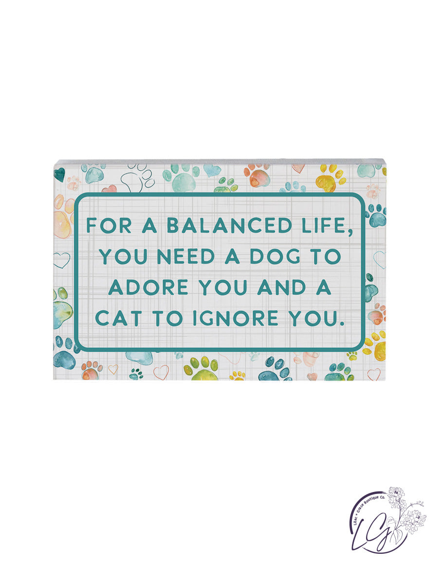 Decorative Blocks with Sayings 5.25"X3.5"