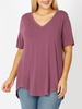 Curvy Must Have V-Neck Tee