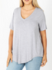 Curvy Must Have V-Neck Tee