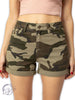 Camryn High Rise Camo Shorts