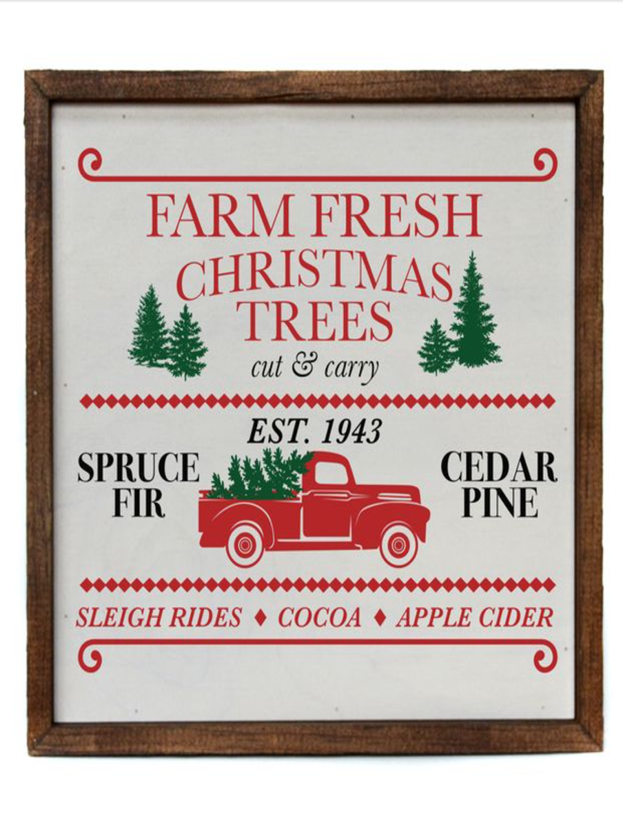 Christmas Truck Wall Decor