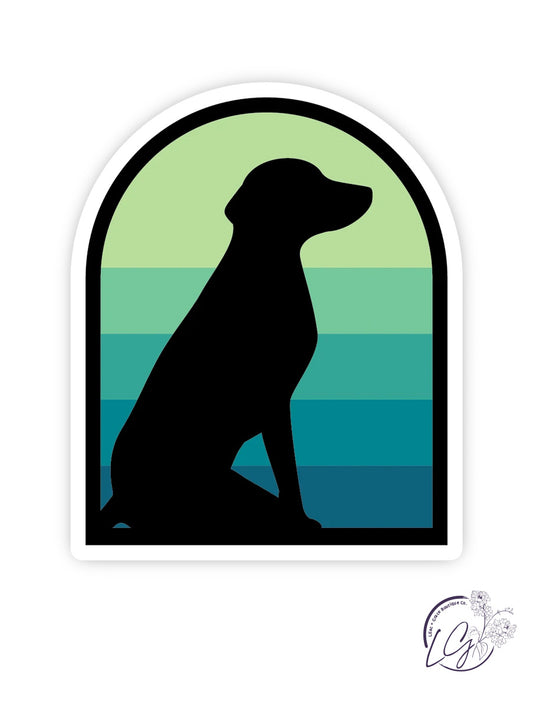 Dog Silhouette Sticker