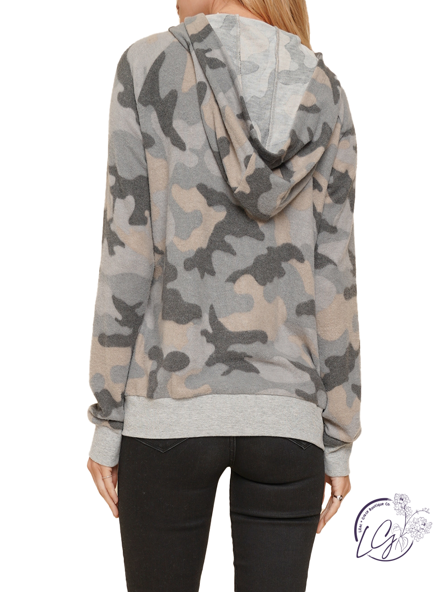 Hidden Treasures Camo Zip-Up