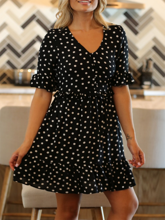 Destination Chic Polka Dot Dress