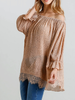 Fearless Off the Shoulder Blouse in Soft Clay