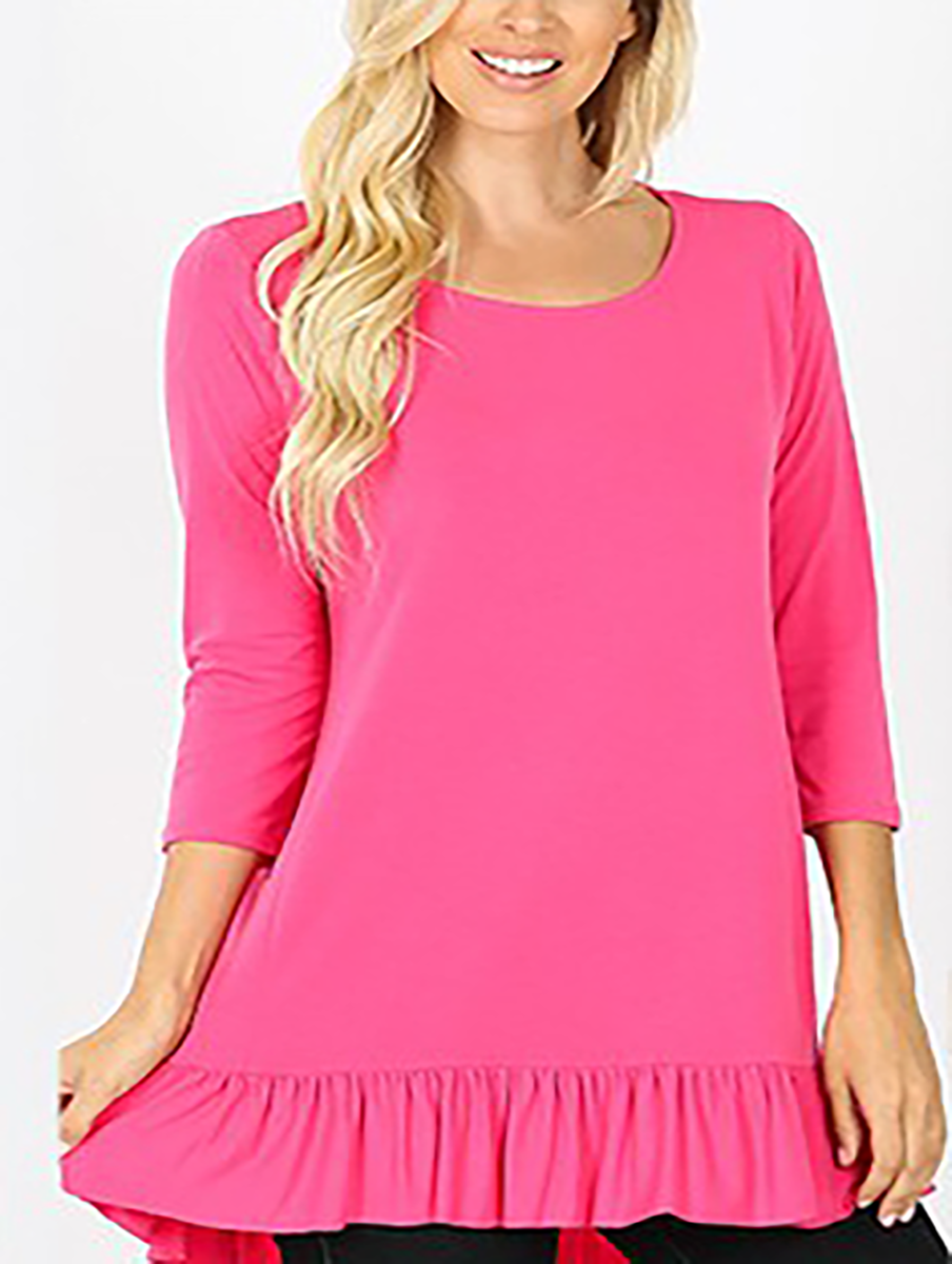 Feeling' Flirty 3/4 Sleeve Tee