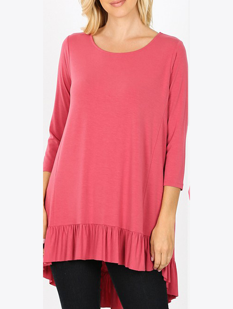 Feeling' Flirty 3/4 Sleeve Tee