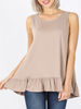 Curvy Feeling Flirty Ruffle Tank