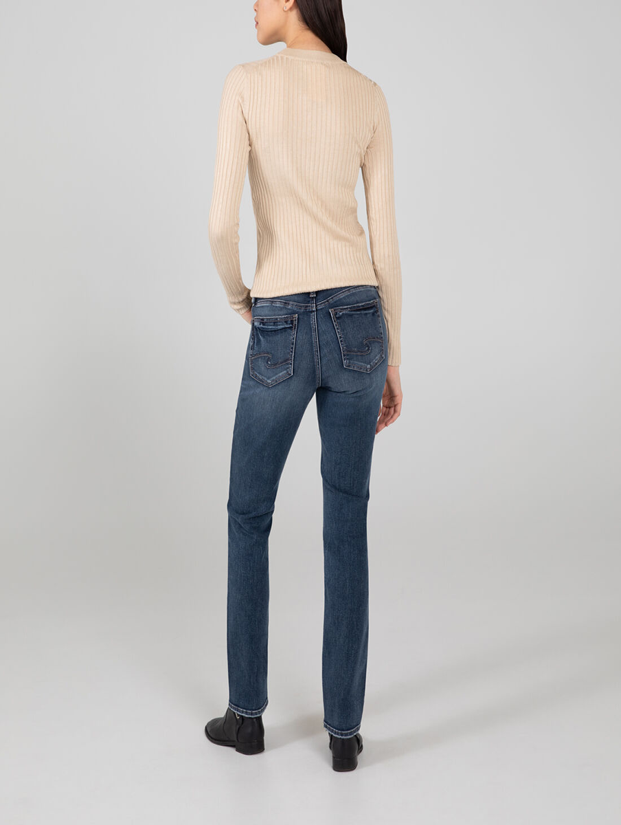 Elyse Mid-Rise Straight by Silver Jeans