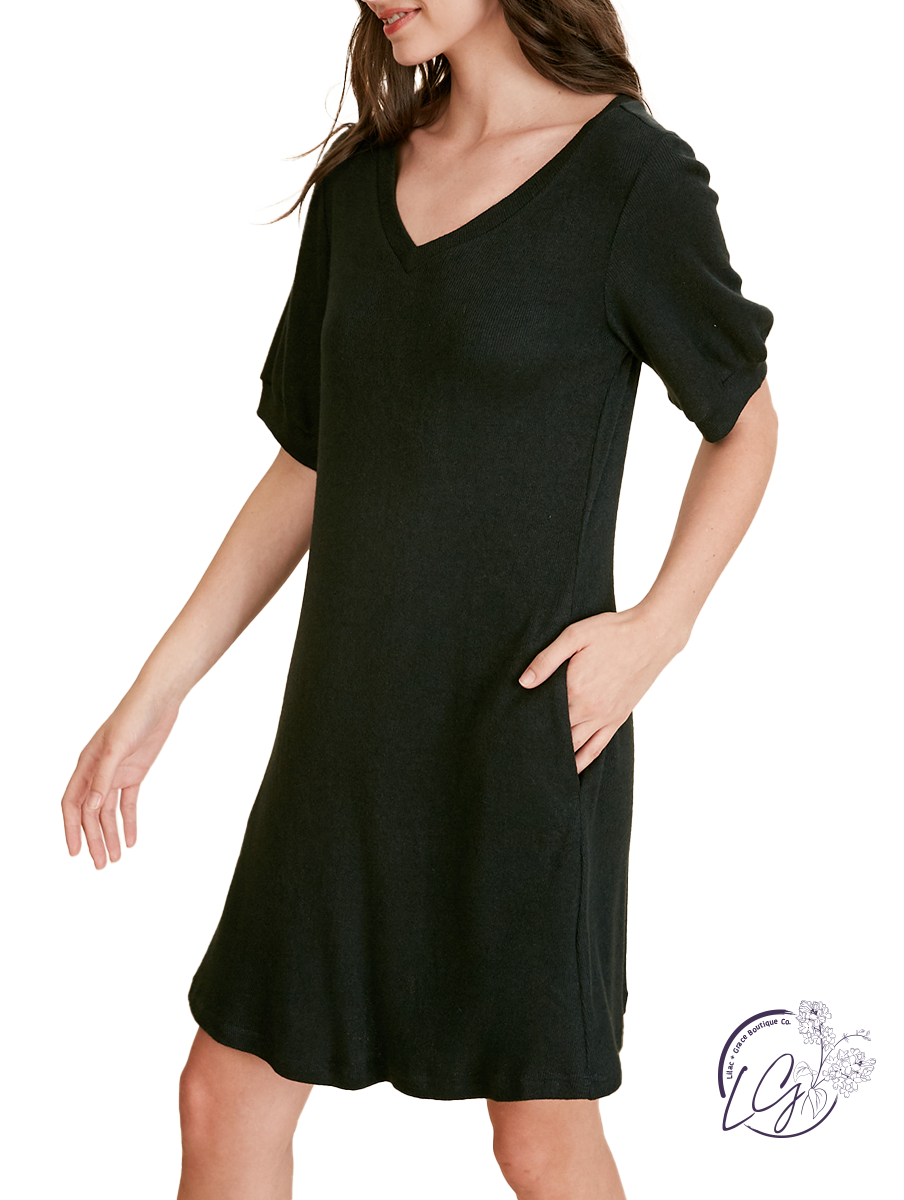 Girl Without Limits Puff Sleeve Dress