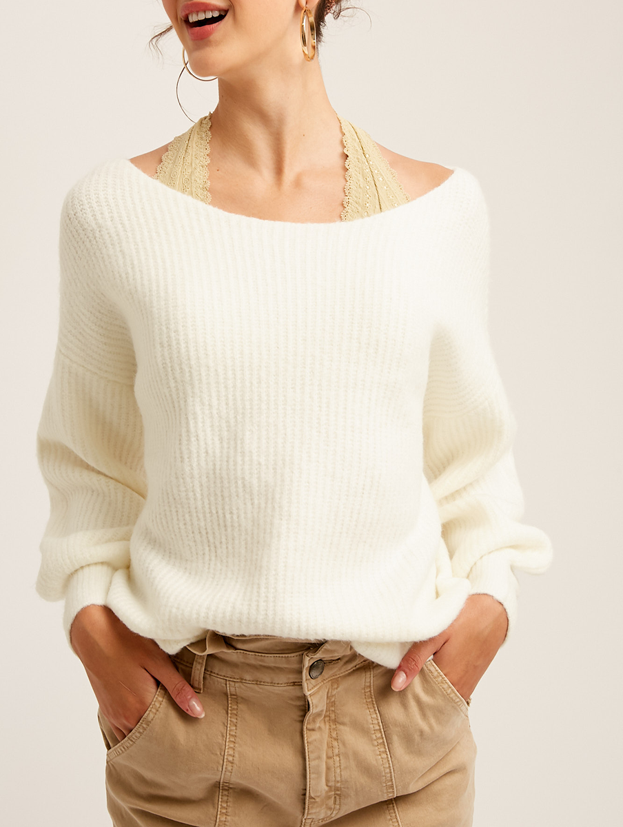 Find You Later Ribbed Sweater