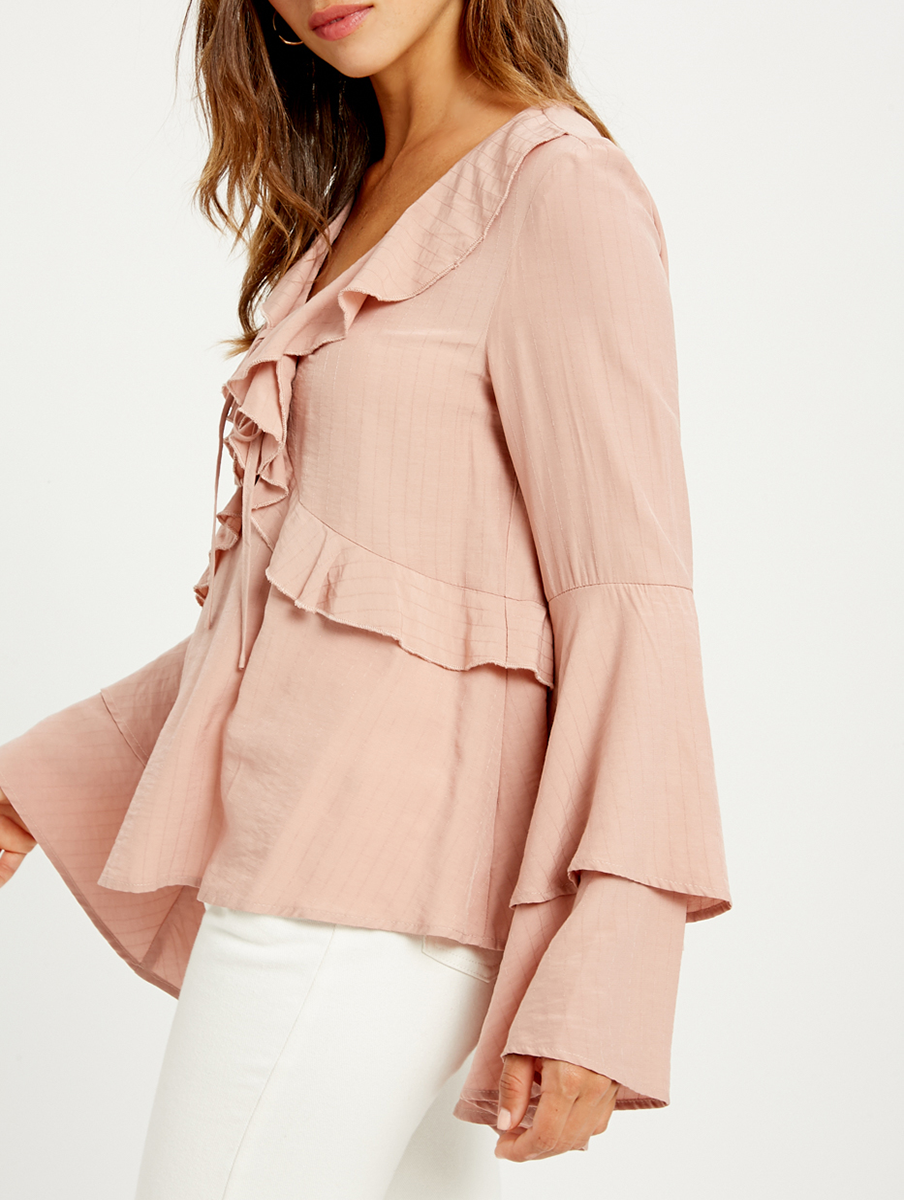 Happy Thoughts Bell Sleeves Top