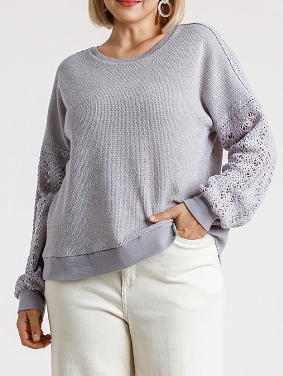 Curvy Lost Without You Knit Sweater