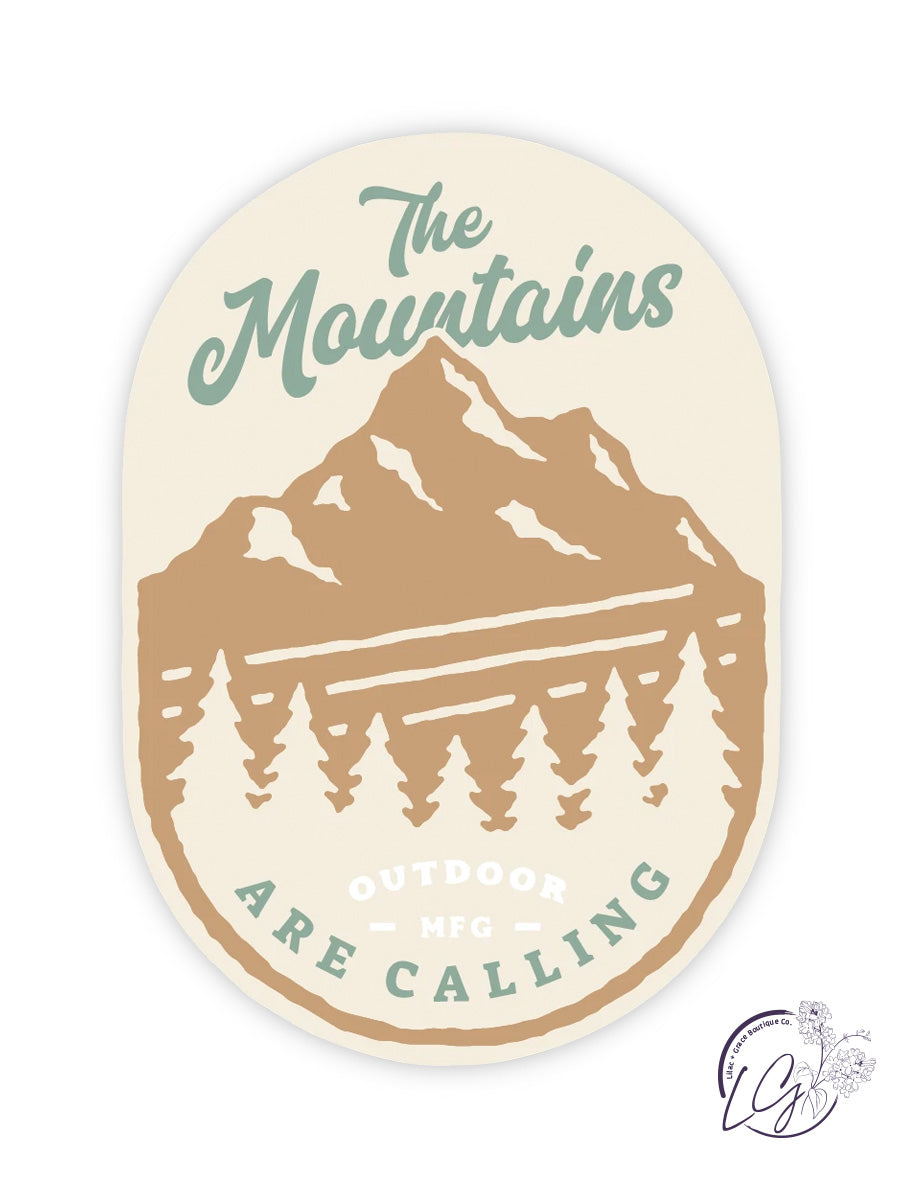 The Mountains are Calling Sticker