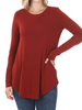 Curvy Must Have Scoop Neck Long Sleeve