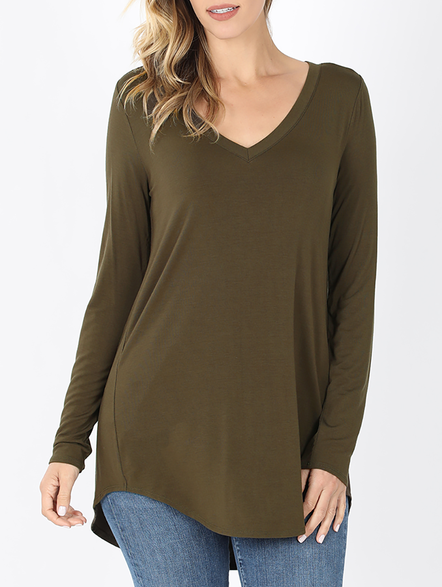 Must Have V-Neck Long Sleeve