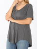 Curvy Must Have V-Neck Tee