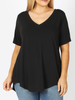 Curvy Must Have V-Neck Tee